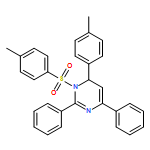 Pyrimidine, 1,6-dihydro-6-(4-methylphenyl)-1-[(4-methylphenyl)sulfonyl]-2,4-diphenyl- 