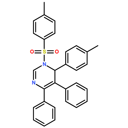 Pyrimidine, 1,6-dihydro-6-(4-methylphenyl)-1-[(4-methylphenyl)sulfonyl]-4,5-diphenyl- 