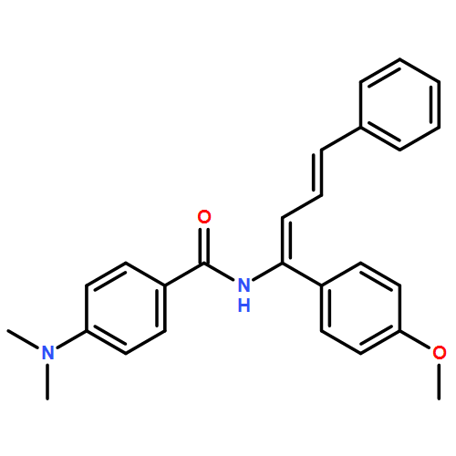 Benzamide, 4-(dimethylamino)-N-[(1Z,3E)-1-(4-methoxyphenyl)-4-phenyl-1,3-butadien-1-yl]- 