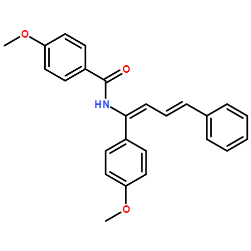 Benzamide, 4-methoxy-N-[(1Z,3E)-1-(4-methoxyphenyl)-4-phenyl-1,3-butadien-1-yl]- 