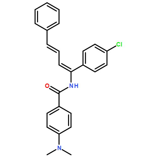 Benzamide, N-[(1Z,3E)-1-(4-chlorophenyl)-4-phenyl-1,3-butadien-1-yl]-4-(dimethylamino)- 