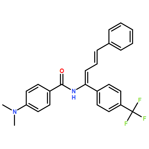 Benzamide, 4-(dimethylamino)-N-[(1Z,3E)-4-phenyl-1-[4-(trifluoromethyl)phenyl]-1,3-butadien-1-yl]- 