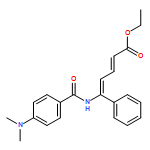 2,4-Pentadienoic acid, 5-[[4-(dimethylamino)benzoyl]amino]-5-phenyl-, ethyl ester, (2E,4Z)- 