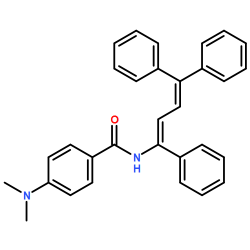 Benzamide, 4-(dimethylamino)-N-[(1Z)-1,4,4-triphenyl-1,3-butadien-1-yl]- 