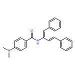 Benzamide, 4-(dimethylamino)-N-[(1E,2E)-3-phenyl-1-(phenylmethylene)-2-propen-1-yl]- 