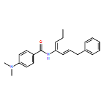 Benzamide, 4-(dimethylamino)-N-[(1E,2E)-4-phenyl-1-propylidene-2-buten-1-yl]- 