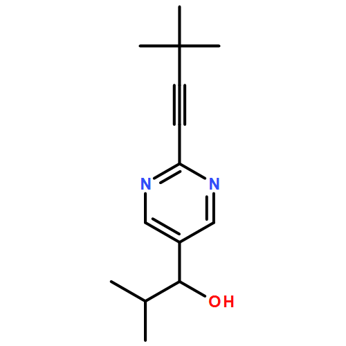 5-Pyrimidinemethanol, 2-(3,3-dimethyl-1-butyn-1-yl)-α-(1-methylethyl)-, (αR)- 