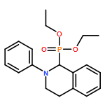 Phosphonic acid, P-(1,2,3,4-tetrahydro-2-phenyl-1-isoquinolinyl)-, diethyl ester 