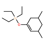 Cyclohexene, 3,5-dimethyl-1-[(triethylsilyl)oxy]-, (3R,5S)-rel- 