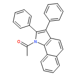 Ethanone, 1-(2,3-diphenyl-1H-benz[g]indol-1-yl)- 