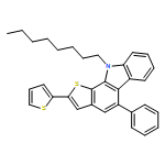 10H-Thieno[2,3-a]carbazole, 10-octyl-5-phenyl-2-(2-thienyl)- 