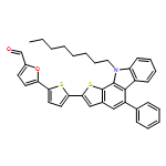 2-Furancarboxaldehyde, 5-[5-(10-octyl-5-phenyl-10H-thieno[2,3-a]carbazol-2-yl)-2-thienyl]- 