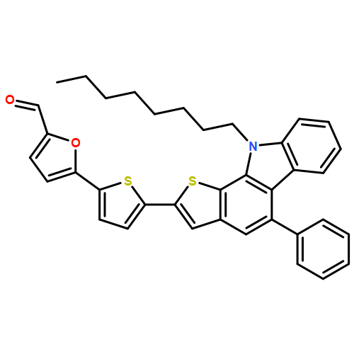 2-Furancarboxaldehyde, 5-[5-(10-octyl-5-phenyl-10H-thieno[2,3-a]carbazol-2-yl)-2-thienyl]- 