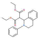 Propanedioic acid, 2-(1,2,3,4-tetrahydro-2-phenyl-1-isoquinolinyl)-, 1,3-diethyl ester 