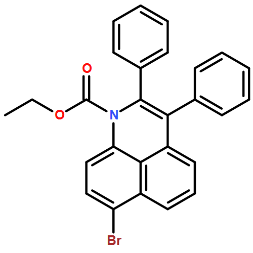 1H-Benzo[de]quinoline-1-carboxylic acid, 7-bromo-2,3-diphenyl-, ethyl ester 