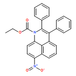 1H-Benzo[de]quinoline-1-carboxylic acid, 7-nitro-2,3-diphenyl-, ethyl ester 