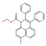 1H-Benzo[de]quinoline-1-carboxylic acid, 7-methyl-2,3-diphenyl-, ethyl ester 