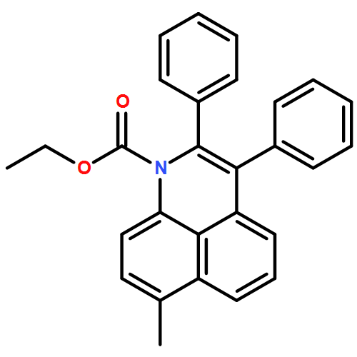 1H-Benzo[de]quinoline-1-carboxylic acid, 7-methyl-2,3-diphenyl-, ethyl ester 