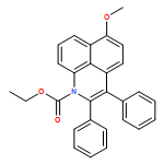 1H-Benzo[de]quinoline-1-carboxylic acid, 6-methoxy-2,3-diphenyl-, ethyl ester 