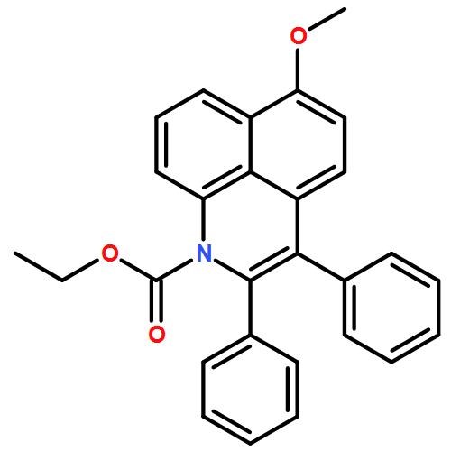 1H-Benzo[de]quinoline-1-carboxylic acid, 6-methoxy-2,3-diphenyl-, ethyl ester 