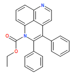 1H-Benzo[ij][2,7]naphthyridine-1-carboxylic acid, 2,3-diphenyl-, ethyl ester 