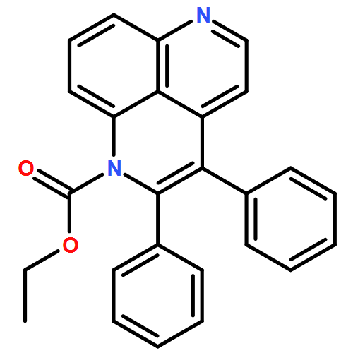 1H-Benzo[ij][2,7]naphthyridine-1-carboxylic acid, 2,3-diphenyl-, ethyl ester 