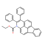 1H-Fluoreno[2,1,9-def]quinoline-1-carboxylic acid, 2,3-diphenyl-, ethyl ester 