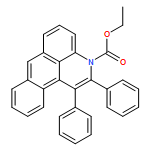 3H-Naphtho[1,2,3-de]quinoline-3-carboxylic acid, 1,2-diphenyl-, ethyl ester 