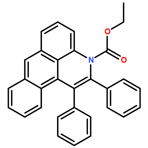 3H-Naphtho[1,2,3-de]quinoline-3-carboxylic acid, 1,2-diphenyl-, ethyl ester 