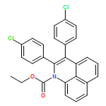 1H-Benzo[de]quinoline-1-carboxylic acid, 2,3-bis(4-chlorophenyl)-, ethyl ester 