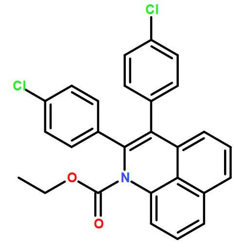 1H-Benzo[de]quinoline-1-carboxylic acid, 2,3-bis(4-chlorophenyl)-, ethyl ester 