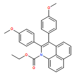 1H-Benzo[de]quinoline-1-carboxylic acid, 2,3-bis(4-methoxyphenyl)-, ethyl ester 