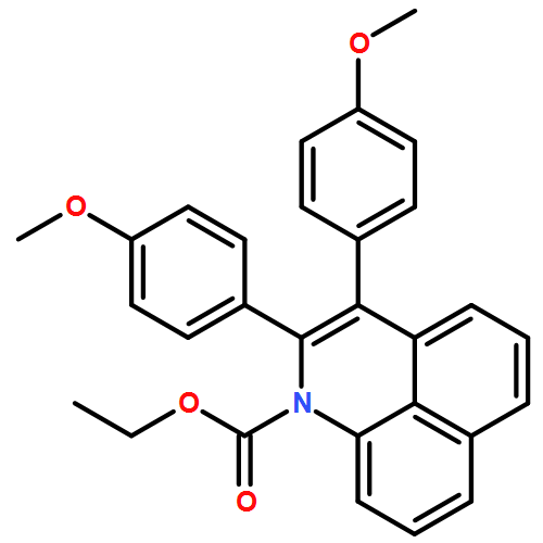 1H-Benzo[de]quinoline-1-carboxylic acid, 2,3-bis(4-methoxyphenyl)-, ethyl ester 