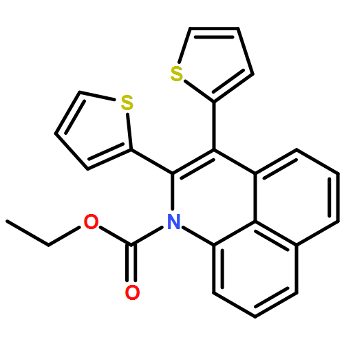 1H-Benzo[de]quinoline-1-carboxylic acid, 2,3-di-2-thienyl-, ethyl ester 