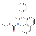 1H-Benzo[de]quinoline-1-carboxylic acid, 2-methyl-3-phenyl-, ethyl ester 