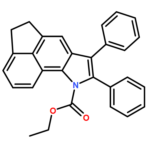 9H-Indeno[1,7-fg]indole-9-carboxylic acid, 4,5-dihydro-7,8-diphenyl-, ethyl ester 