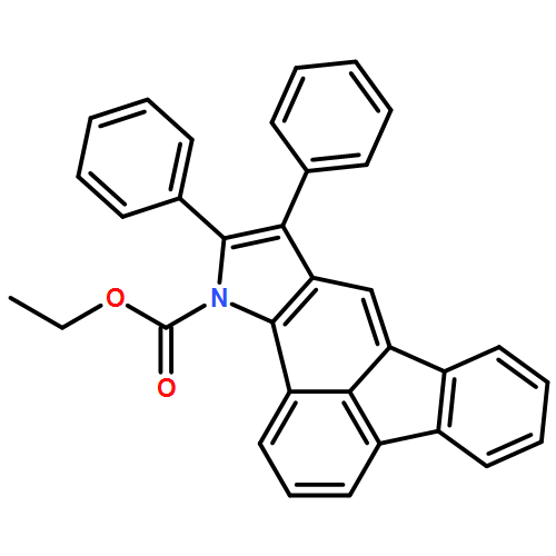 4H-Fluoreno[9,1-fg]indole-4-carboxylic acid, 5,6-diphenyl-, ethyl ester 