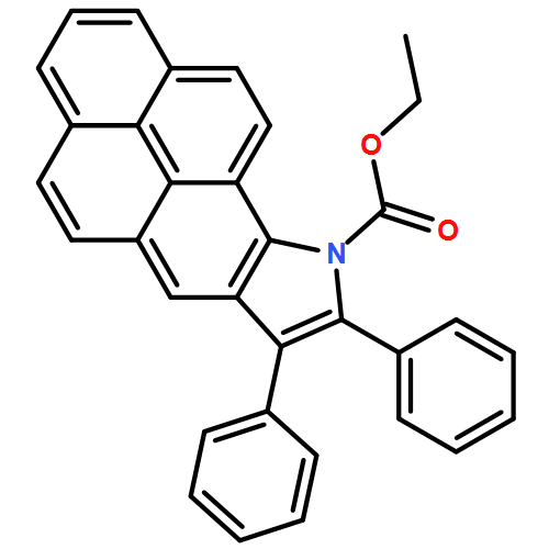 9H-Phenaleno[1,9-fg]indole-9-carboxylic acid, 7,8-diphenyl-, ethyl ester 