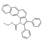 1H-Naphth[2,3-g]indole-1-carboxylic acid, 2,3-diphenyl-, ethyl ester 