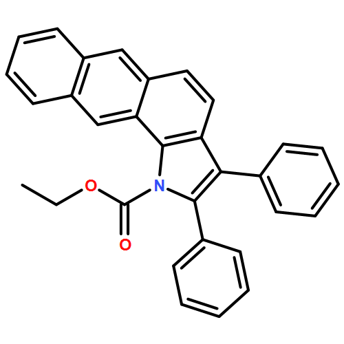 1H-Naphth[2,3-g]indole-1-carboxylic acid, 2,3-diphenyl-, ethyl ester 