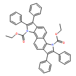 Indolo[7,6-g]indole-3,8-dicarboxylic acid, 1,2,6,7-tetraphenyl-, 3,8-diethyl ester 