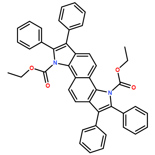 Indolo[7,6-g]indole-3,8-dicarboxylic acid, 1,2,6,7-tetraphenyl-, 3,8-diethyl ester 