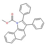 1H-Benz[g]indole-1-carboxylic acid, 2,3-diphenyl-, methyl ester 