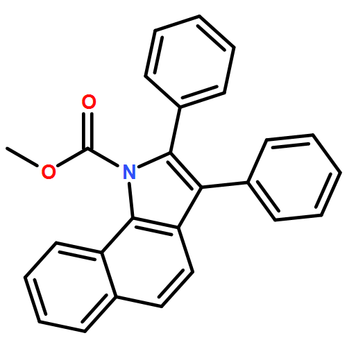 1H-Benz[g]indole-1-carboxylic acid, 2,3-diphenyl-, methyl ester 