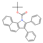 1H-Benz[g]indole-1-carboxylic acid, 2,3-diphenyl-, 1,1-dimethylethyl ester 