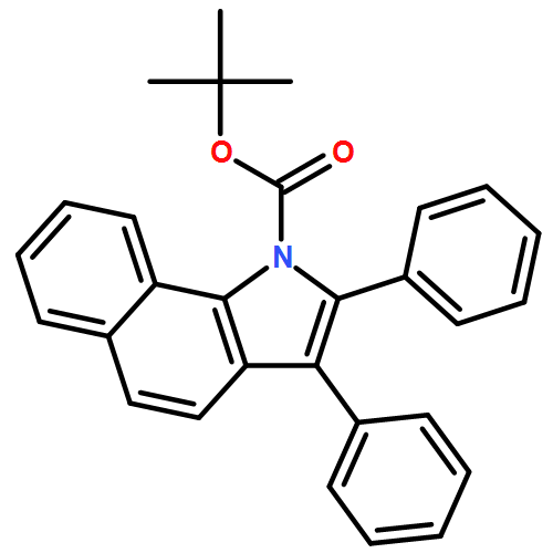 1H-Benz[g]indole-1-carboxylic acid, 2,3-diphenyl-, 1,1-dimethylethyl ester 