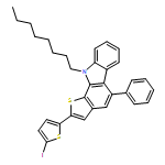 10H-Thieno[2,3-a]carbazole, 2-(5-iodo-2-thienyl)-10-octyl-5-phenyl- 