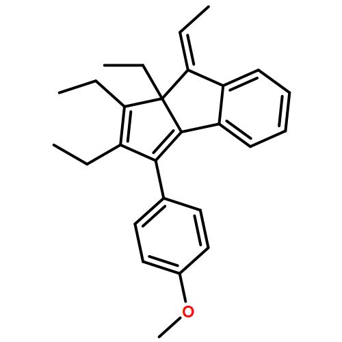 Cyclopent[a]indene, 1,2,8a-triethyl-8-ethylidene-8,8a-dihydro-3-(4-methoxyphenyl)-, (8E)- 