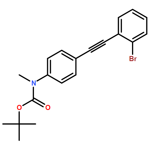 Carbamic acid, N-[4-[2-(2-bromophenyl)ethynyl]phenyl]-N-methyl-, 1,1-dimethylethyl ester 