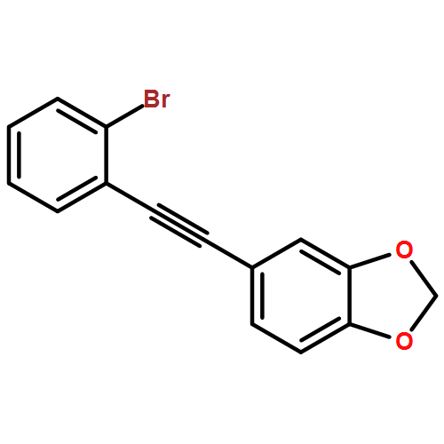 1,3-Benzodioxole, 5-[2-(2-bromophenyl)ethynyl]- 